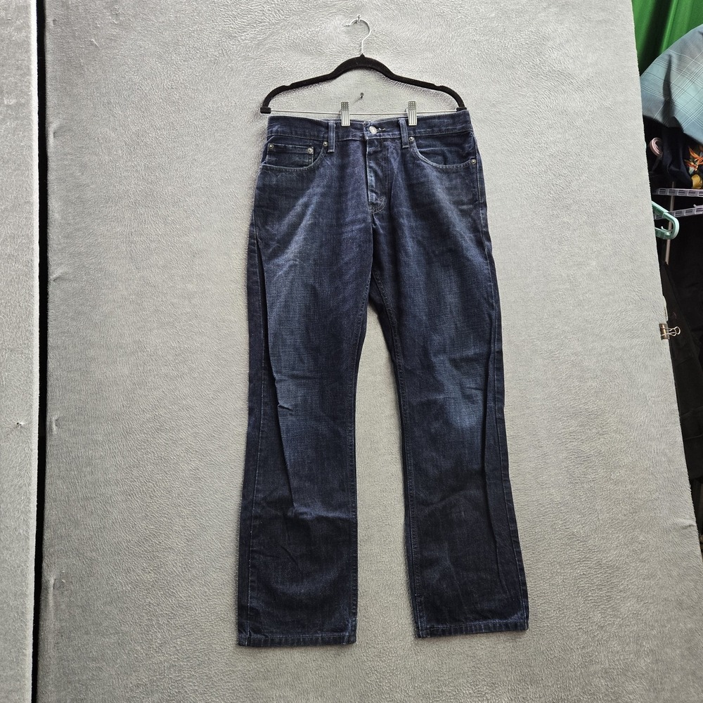 Levi's 514 Men Jeans 34X32 Blue Denim Straight Fit 30" Inseam
